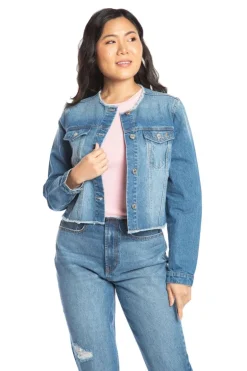 Big Bling Raw Collar Denimjakke