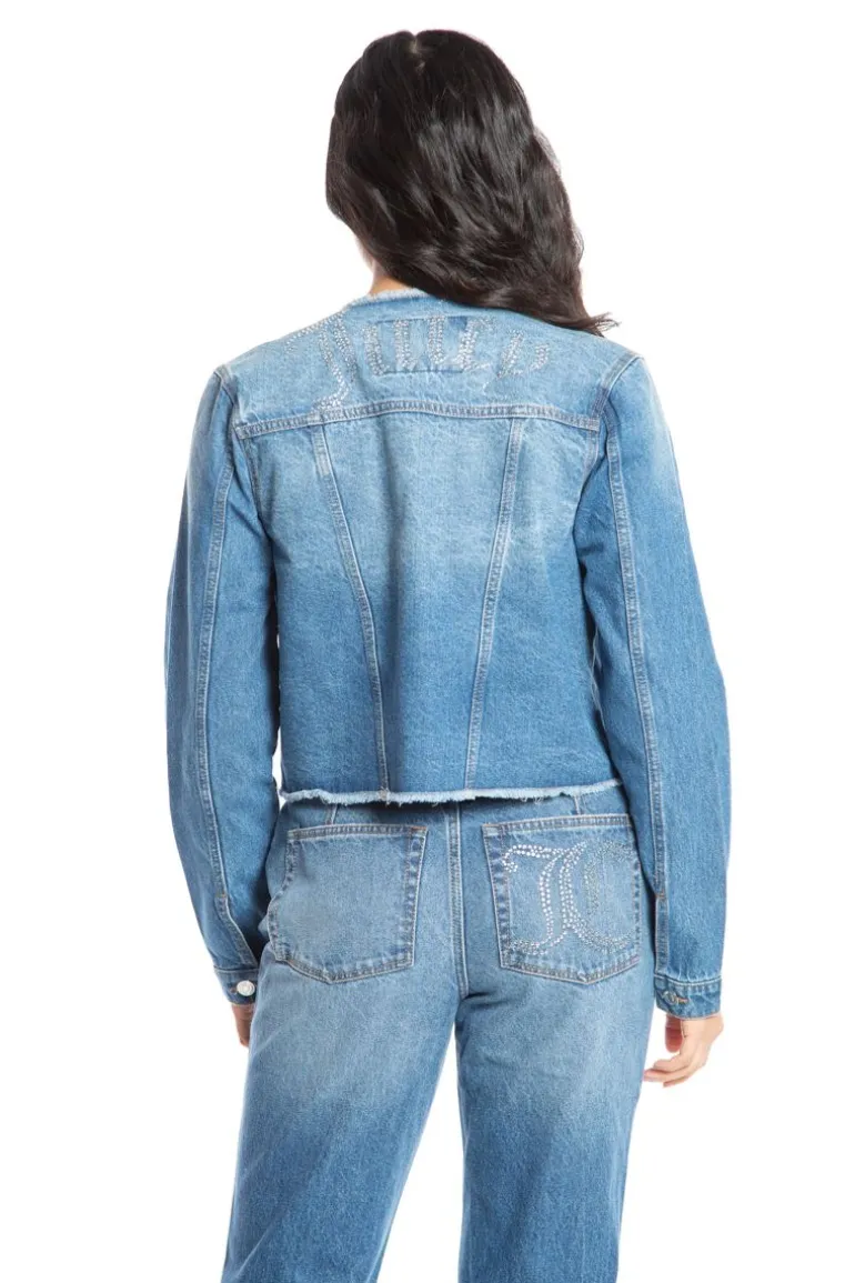 Big Bling Raw Collar Denimjakke