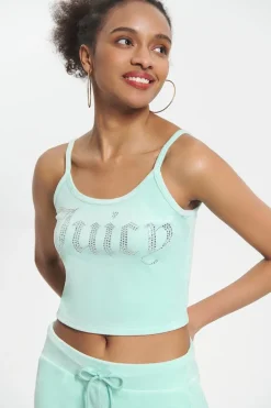 Big Bling Velour Tank Top