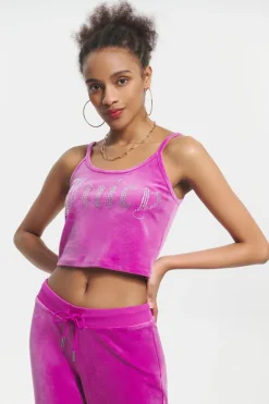 Big Bling Velour Tank Top