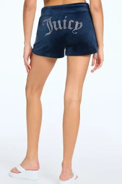 Big Bling Velour Track Shorts