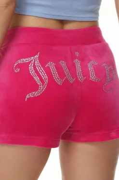 Big Bling Velour Track Shorts