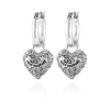 Bling Heart Hoop Øredobber