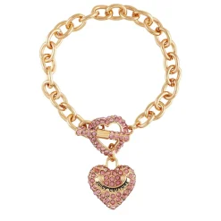 Bling Hjerte Anheng Sjarm Armbånd