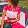 Colorblock Bling Half Zip Velour Topp