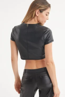 Crop Top I Kunstskinn