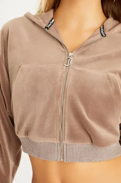 Cropped Jakke Med Side Bling