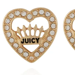 Crown Heart Stud Øredobber
