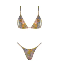 Dalia Metallic Flowers Topp