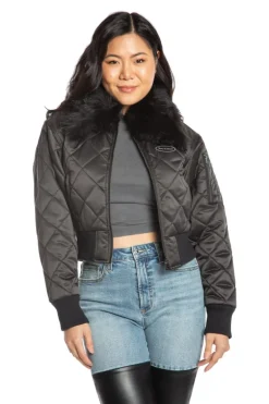 Faux Fur Collar Aviator