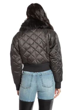 Faux Fur Collar Aviator