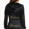 Fiskene Big Bling Velour Hettegenser