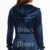Fiskene Big Bling Velour Hettegenser