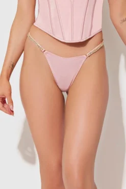 Fredericks X Juicy Satin & Rhinestone G-Streng