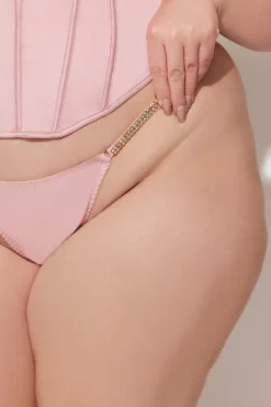Fredericks X Juicy Satin & Rhinestone G-Streng