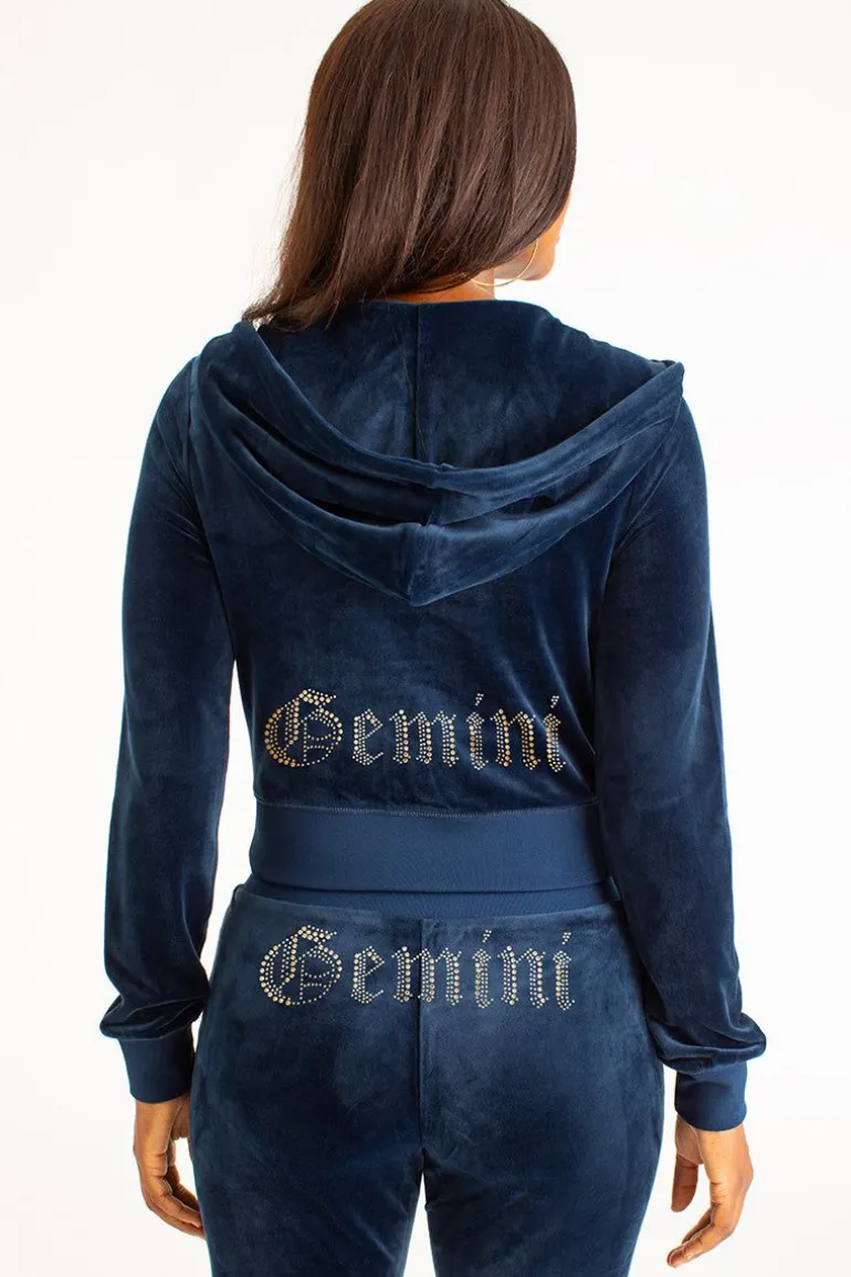 Gemini Big Bling Hettegenser I Velour