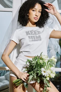 Hold Ham Big Bling Velour Baby Tee