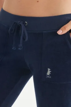 Hollywood Scottie Snap Pocket Treningsbukse I Bomullsvelour