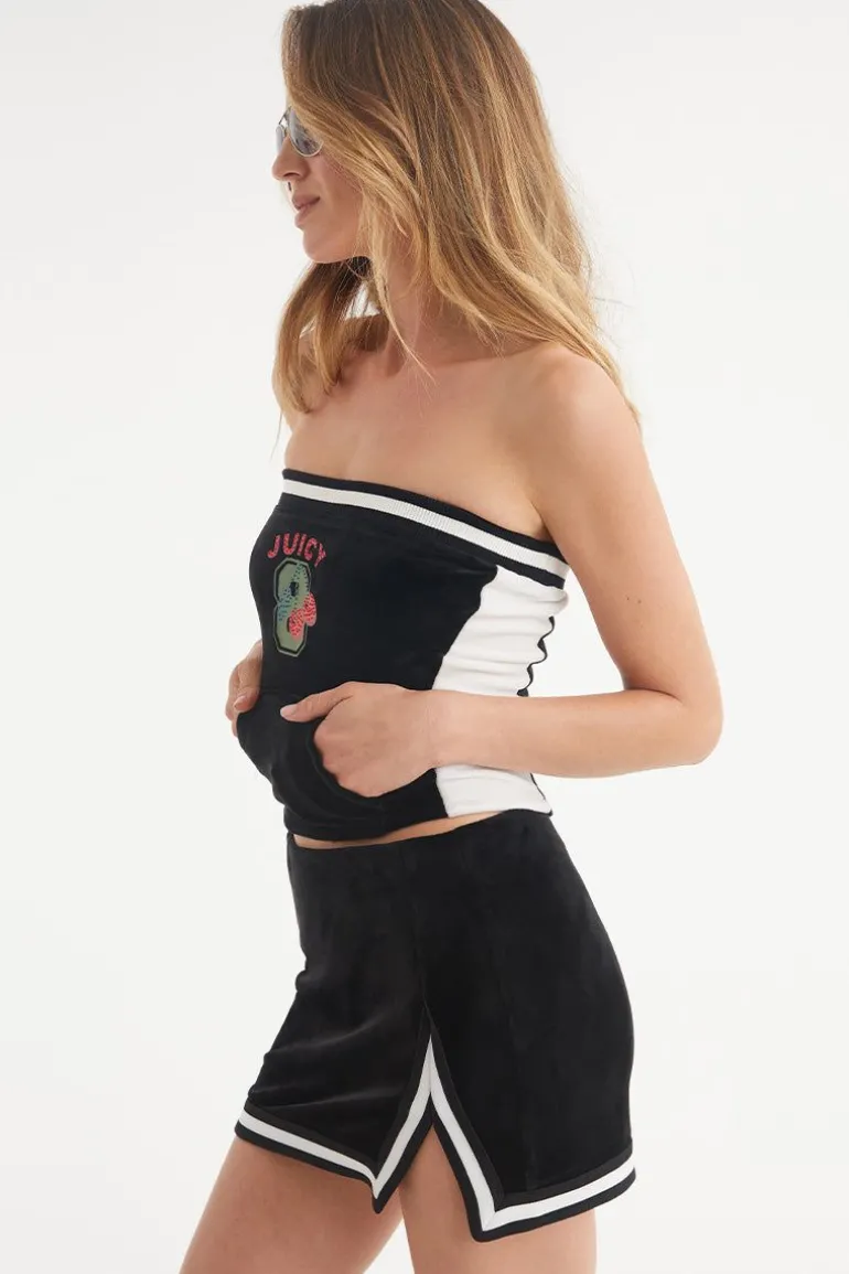 Juicy Varsity Velour Tube Topp