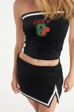 Juicy Varsity Velour Tube Topp