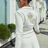 Keep It Juicy Cotton Velour Mockneck Treningsjakke
