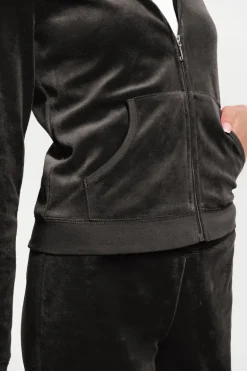 Klassisk Hettegenser I Velour I Bomull