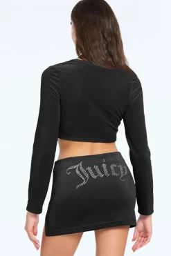 Langermet Velour Cardigan Topp