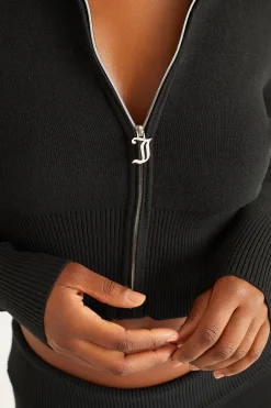Liten Bling Knit Cropped Jakke