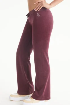 Malibu Small Bling Cotton Velour Joggebukser