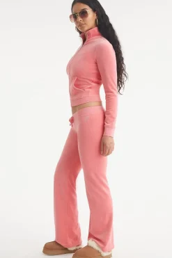 Malibu Small Bling Cotton Velour Joggebukser