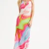 Mesh Swirl Maxikjole