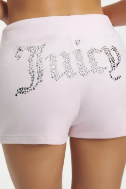 Mixed Jewels Velour Shorts