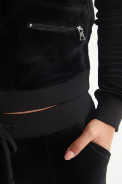 Mockneck Velour Cargo Treningsjakke