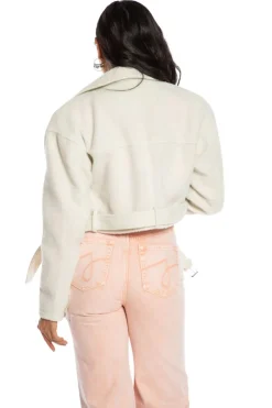 Mohair Cropped Moto-Jakke