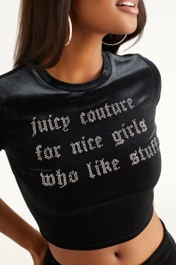 Nice Girls Velour Baby Tee
