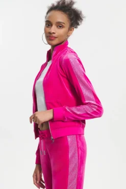 Ombre Bling Trippejakke I Velour