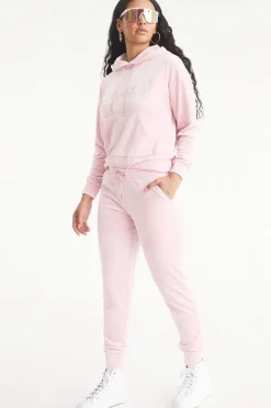 Oversized Big Bling Velour Hettegenser