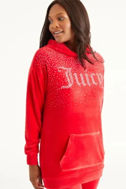 Oversized Big Bling-Hettegenser Med Rhinestones