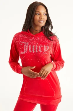 Oversized Big Bling-Hettegenser Med Rhinestones