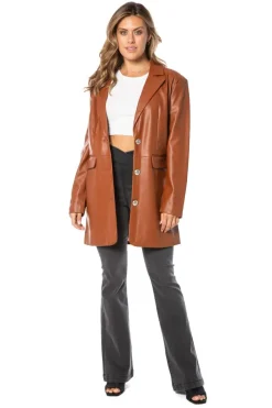 Oversized Trenchcoat I Kunstskinn