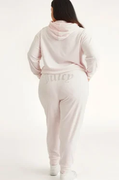 Plus-Size Big Bling Velour Jogger