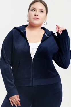 Plus-Size Hettegenser I Klassisk Bomullsvelour