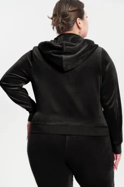 Plus-Size Hettegenser I Klassisk Bomullsvelour