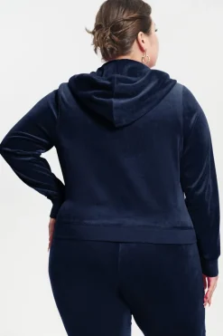 Plus-Size Hettegenser I Klassisk Bomullsvelour