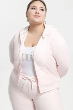 Plus-Size Hettegenser I Klassisk Bomullsvelour