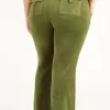 Plus-Size Hollywood Snap Pocket Treningsbukser I Bomull Og Velour