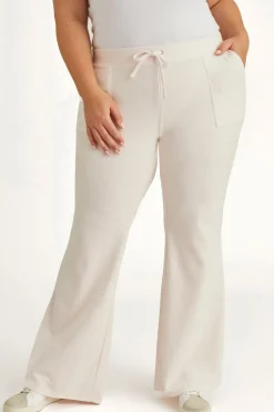 Plus-Size Hollywood Snap Pocket Treningsbukser I Bomull Og Velour