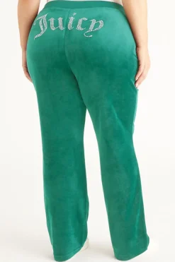 Plus-Size Og Big Bling Velour Treningsbukser