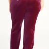 Plus-Size Og Big Bling Velour Treningsbukser