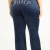 Plus-Size Og Big Bling Velour Treningsbukser